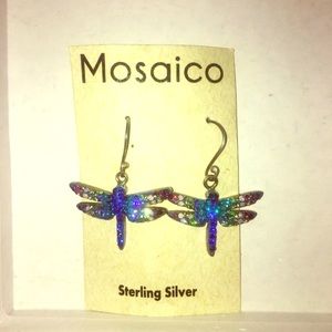 Sterling silver dangle earrings